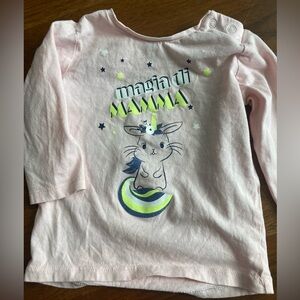 Italian tee, bought in Italy translated “mother’s magic” size 71, 9M